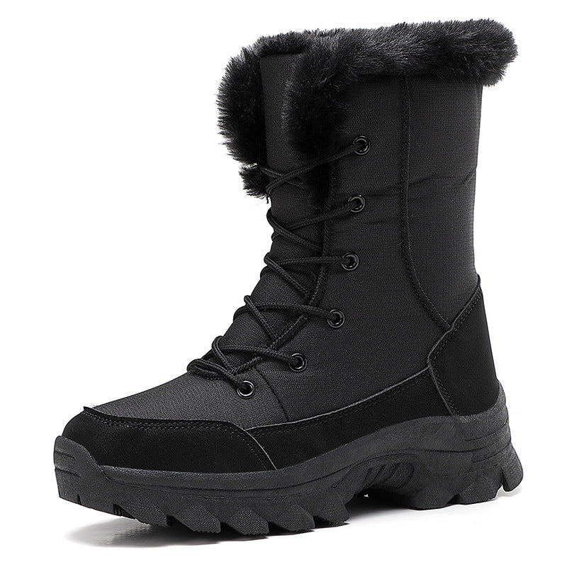 Damen Winterstiefel mit isolierendem Innenfutter und rutschfester Profilsohle Drune