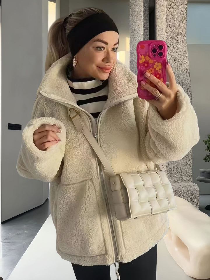 Damen gemütliche Fleecejacke Drune
