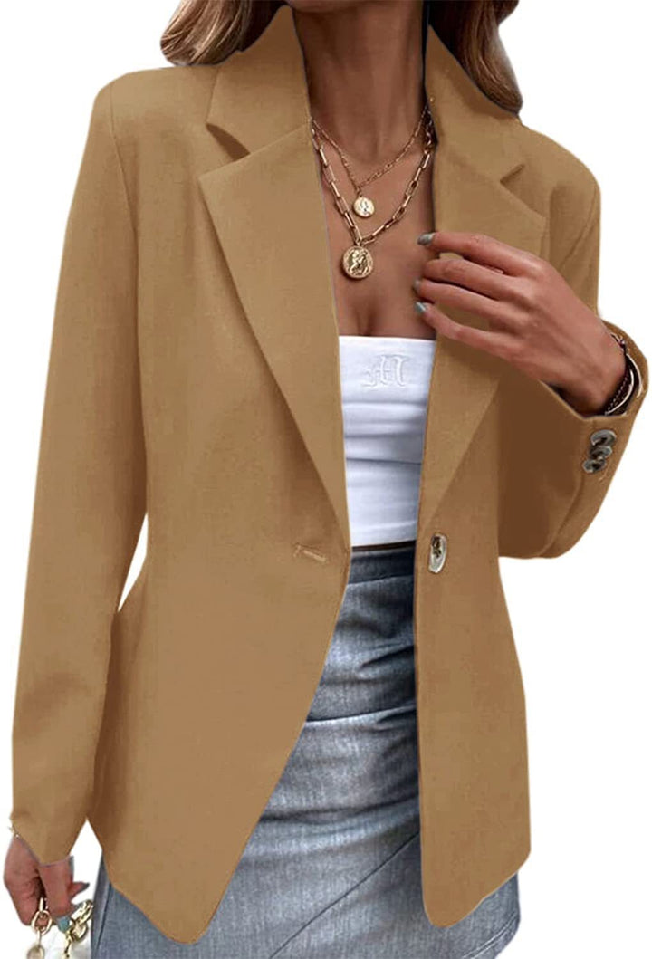 Damen eleganter und stilvoller Blazer mit schmaler Passform Drune
