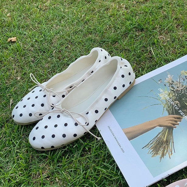 Damen Ballerinas mit femininem Schleifenakzent und weicher Innensohle Drune