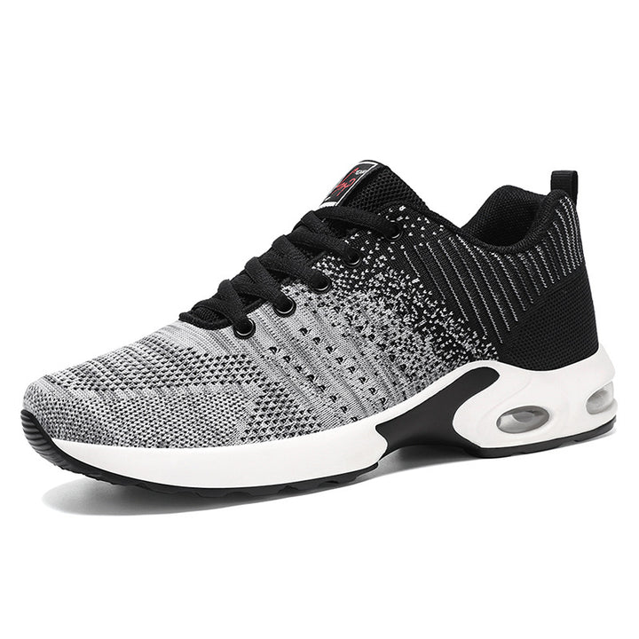 Herren nan leichter Performance-Sneaker mit 3D-Strickoberteil, integrierter Luftkammer-Zwischensohle und rutschfester Trail-Laufsohle Drune