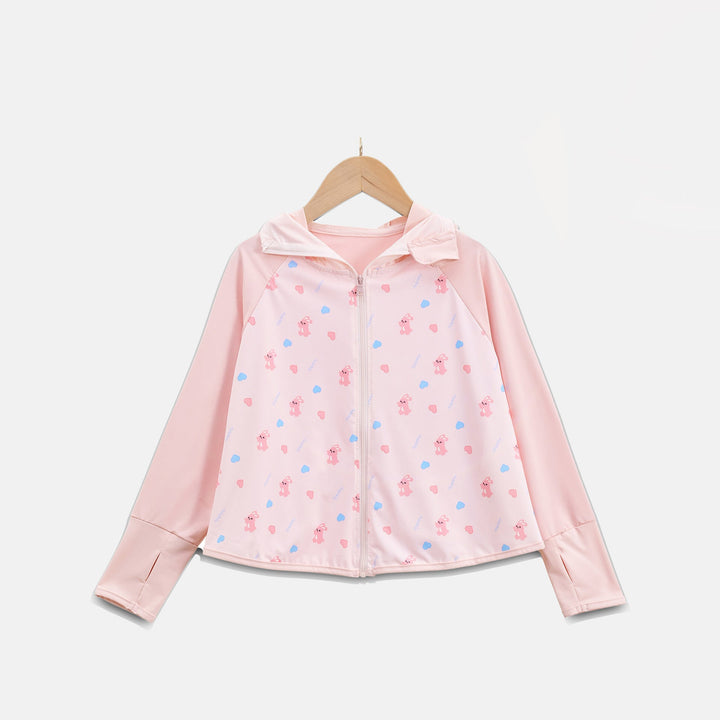 Mädchen Sonnenjacke mit Kapuze und UV-Schutz Drune
