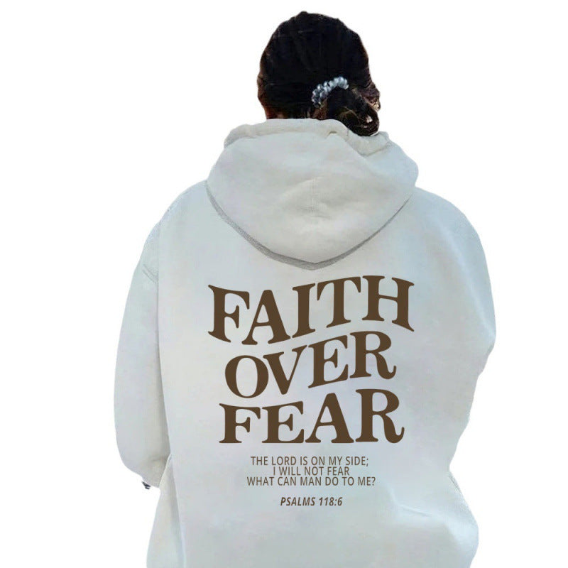 Damen Hoodie mit inspirierendem Schriftzug und bequemer Passform Drune