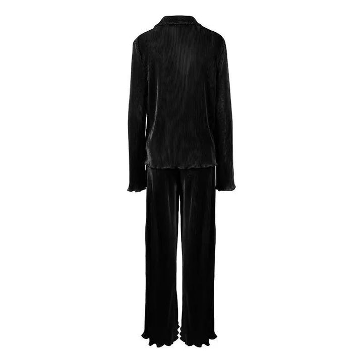 Damen elegantes Lounge-Set aus softem Plissee Drune