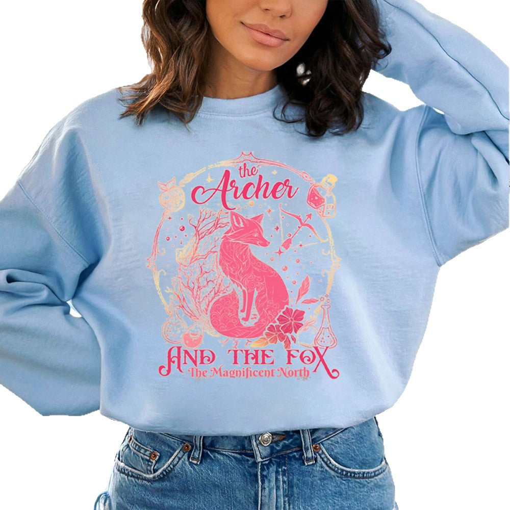 Damen Sweatshirt mit kreativem Tiermotiv und inspirierendem Druck Drune