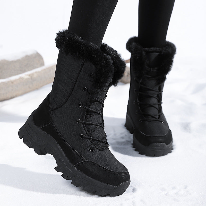 Damen Winterstiefel mit isolierendem Innenfutter und rutschfester Profilsohle Drune
