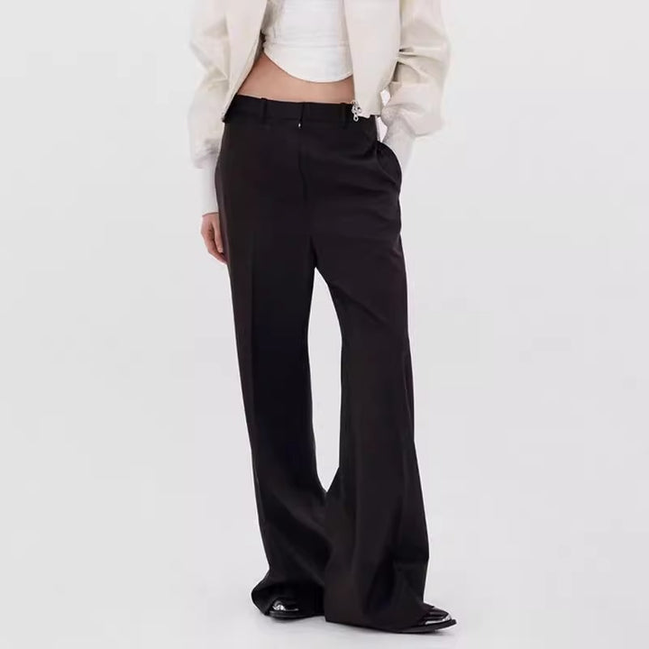 Damenweite elegante Anzughose Drune