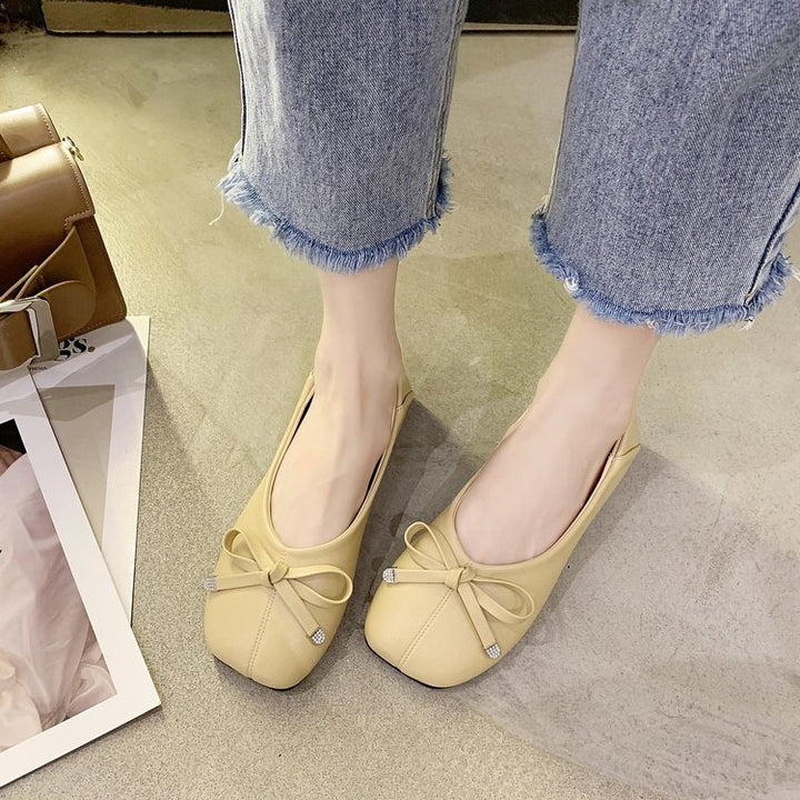Damen Ballerinas mit dekorativem Schleifen-Detail und rutschfester Sohle Drune