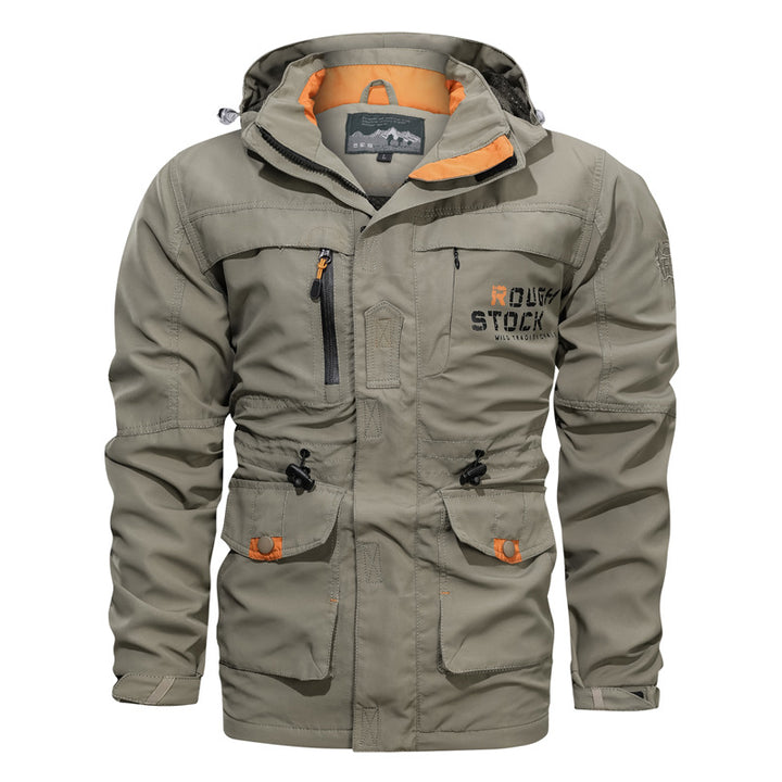 Herren nan wasserfeste und winddichte Outdoorparka mit abnehmbarer Kapuze Drune