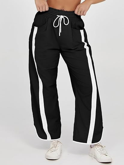 Damen lässige Freizeithose mit Seiteneinsätzen Drune