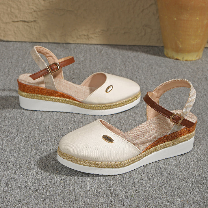 Damen Espadrilles mit eleganter Schnalle Drune