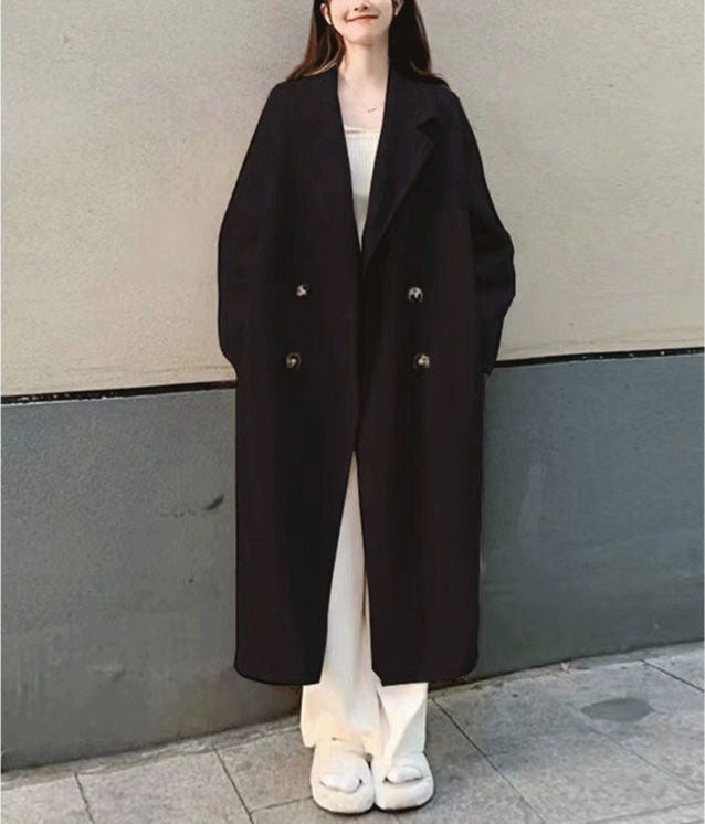 Drune | Lange Wollmischung Klassischer Schnitt Breite Revers Elegante Details