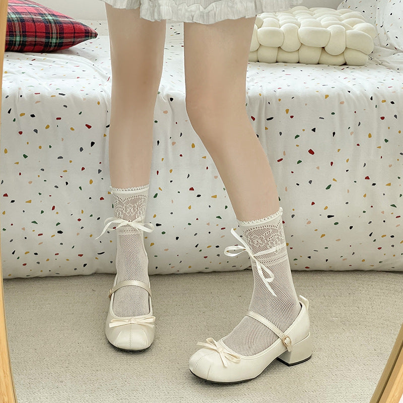 Damen Ballerinas mit elegantem Riemchen und zierlichem Schleifenakzent Drune