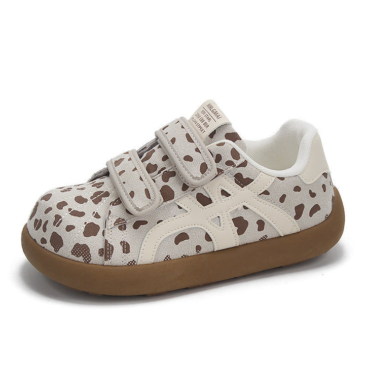 Damen Modische Sneaker mit Klettverschluss und tierischem Design Drune