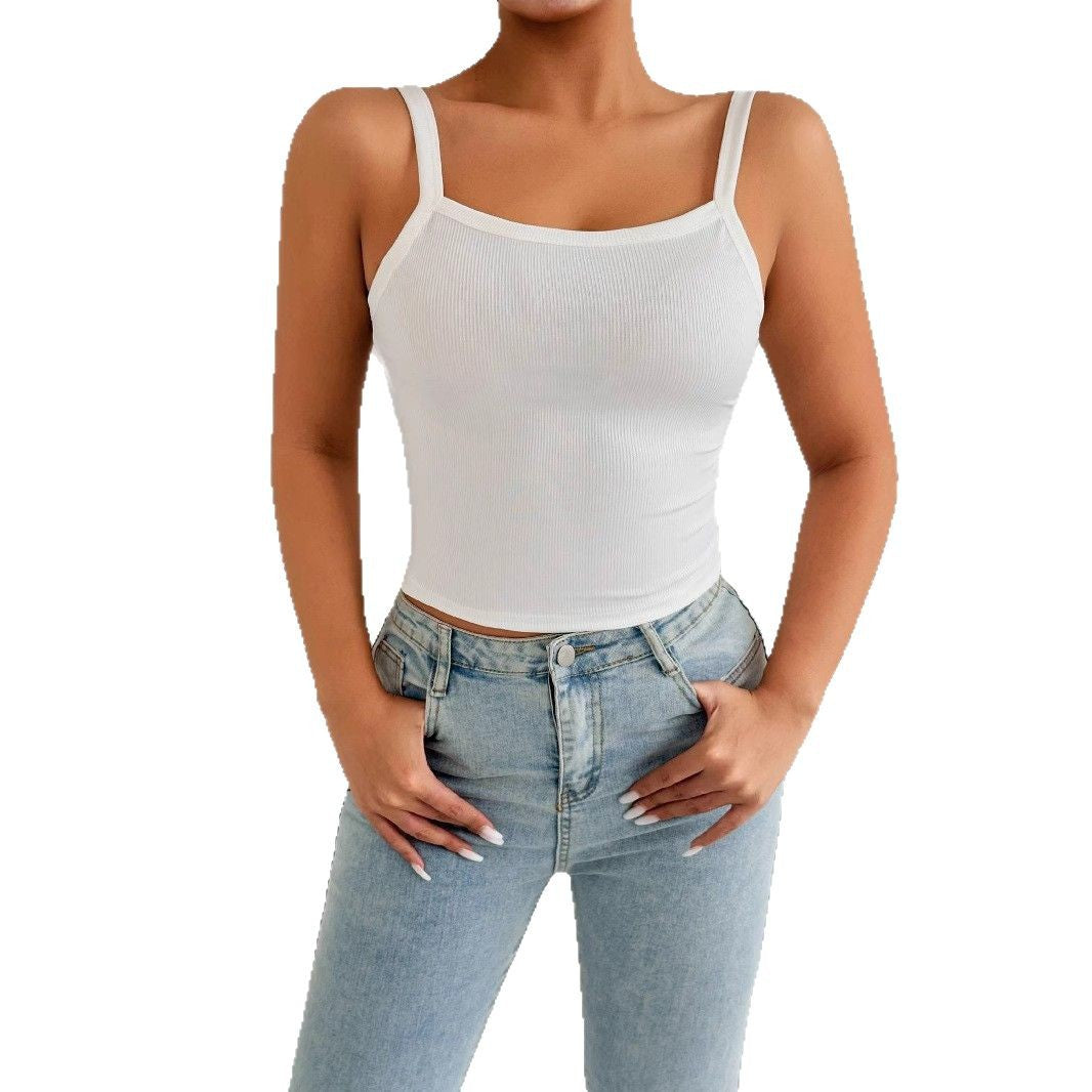 Damen Trägershirt aus Rippenstoff mit figurbetontem Schnitt Drune
