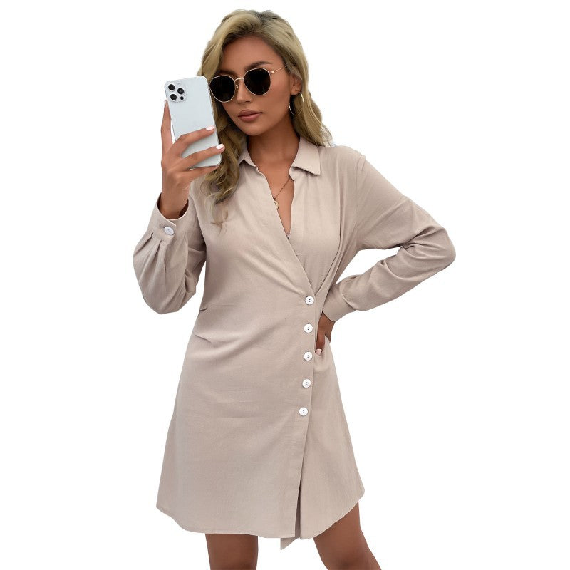 Damen Hemdblusenkleid im lässigen Schnitt Drune