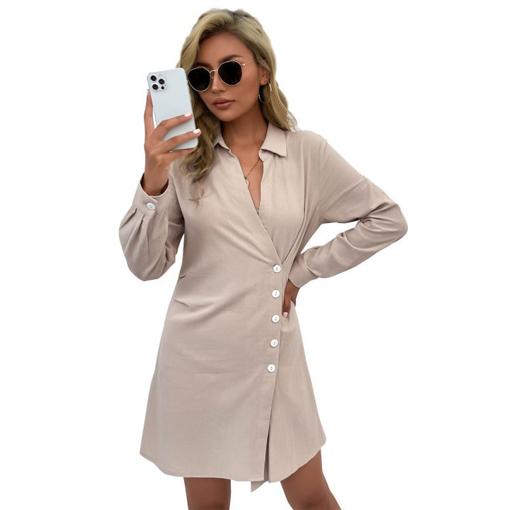 Damen Hemdblusenkleid im lässigen Schnitt Drune