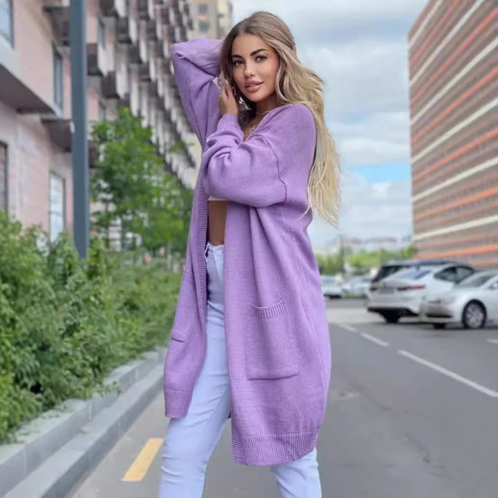 Damen Langstrickjacke Drune