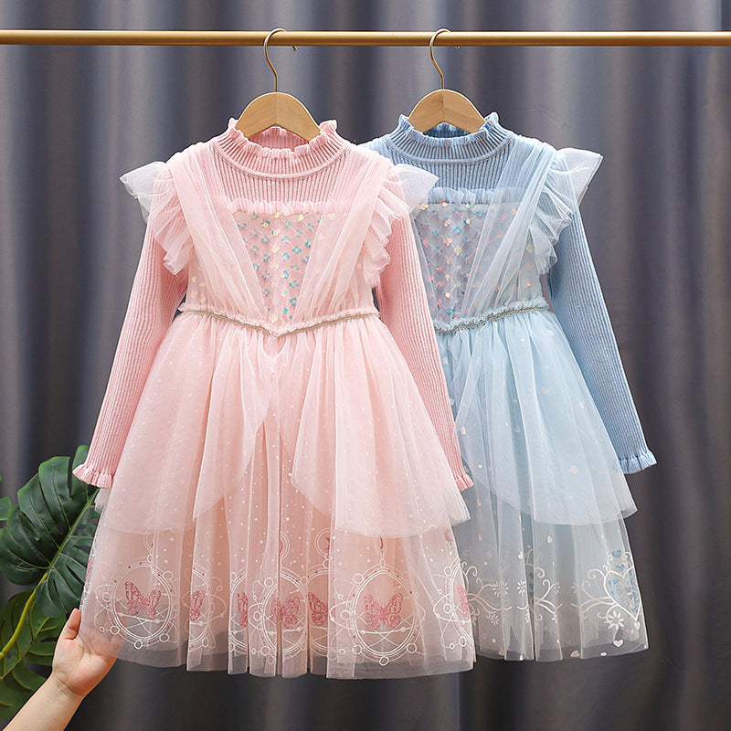 Mädchen Festliches Kleid im Prinzessinnen-Stil Drune