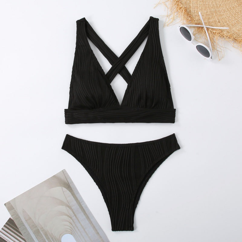Damen Design Bikini mit gerafften Details Drune