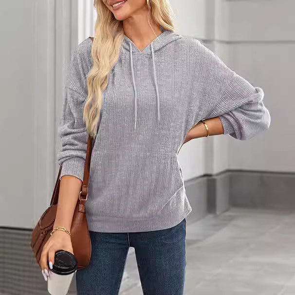 Damen Oversized Kapuzenpullover mit strukturiertem Design Drune