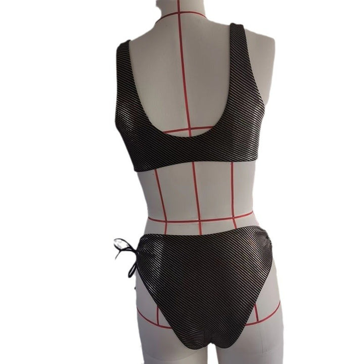 Damen Bikini-Set mit floraler Applikation und glamourösen Akzenten Drune
