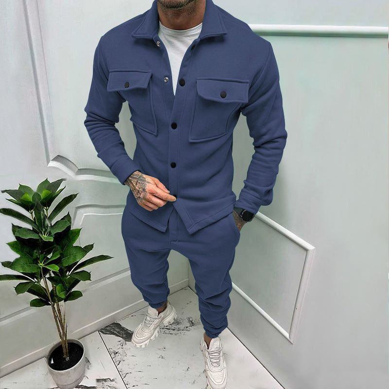 Herren modischer Freizeitanzug mit praktischen Taschen und modernem Schnitt Drune