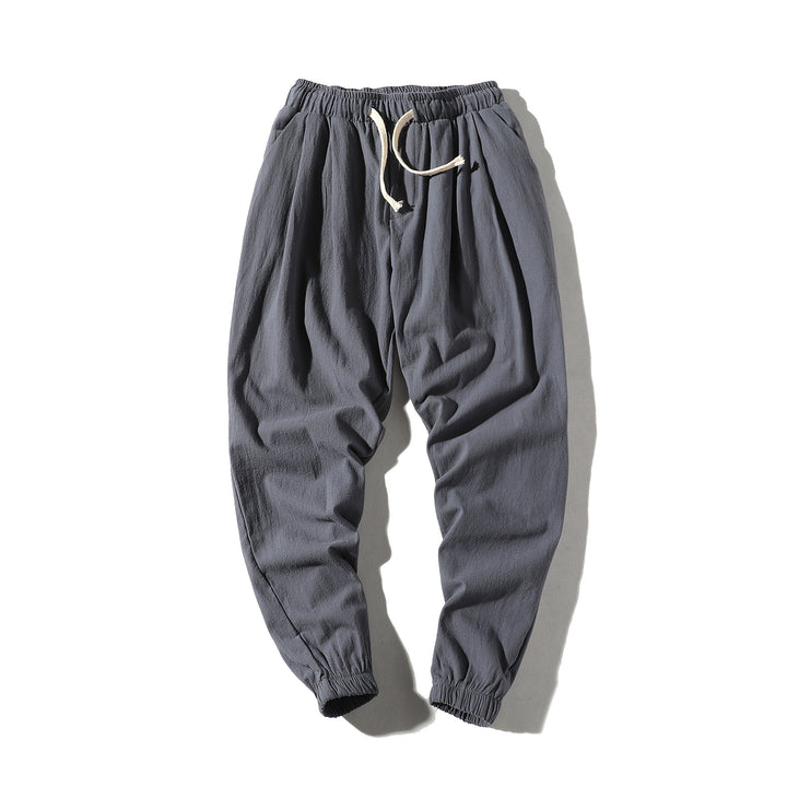 Herren nan lockere Jogginghose mit elastischem Bund, Kordelzug, Seitentaschen und elastischen Bündchen Drune