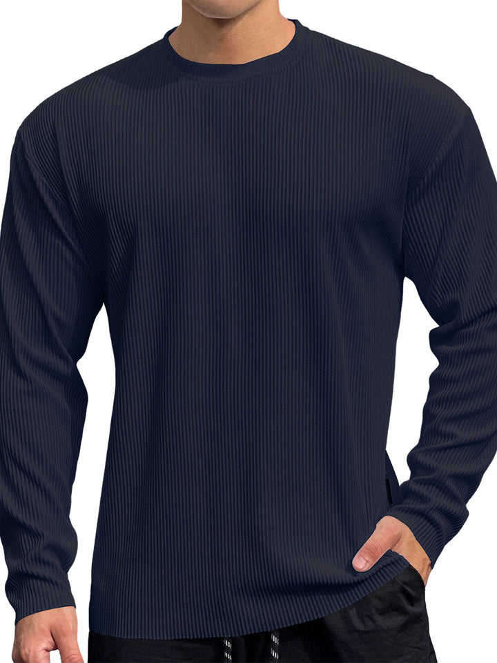 Herren Feinstrickpullover mit strukturiertem Rippenmuster Drune