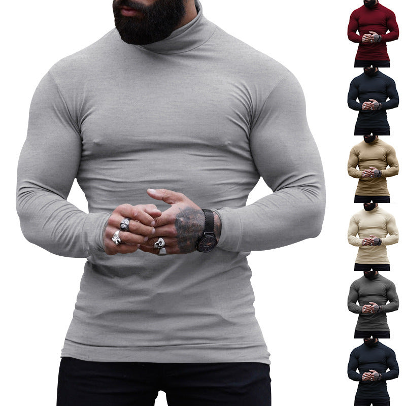 Herren stylischer Rollkragenpullover aus weichem, elastischem Material Drune