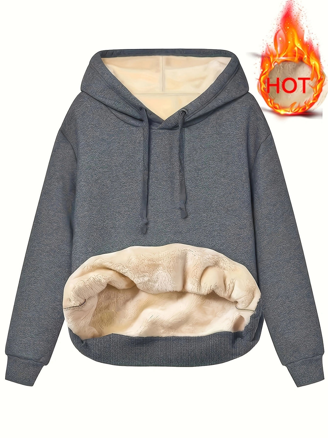 Damen Hoodie mit kuscheligem Innenfutter und modernem Schnitt Drune