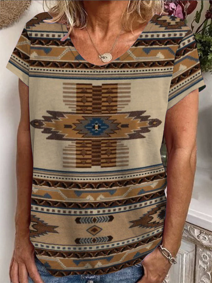 Damen T-Shirt mit einzigartigem Mandala-Design Drune
