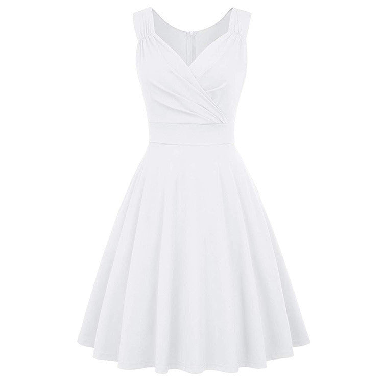 Damen A-Linien Kleid mit elegantem Wickeldesign und taillierter Silhouette Drune
