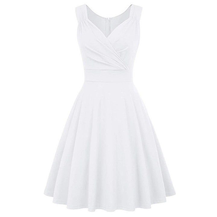 Damen A-Linien Kleid mit elegantem Wickeldesign und taillierter Silhouette Drune