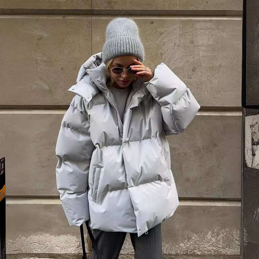 Drune | Pufferjacke Braun Warme Winterjacke Angenehm