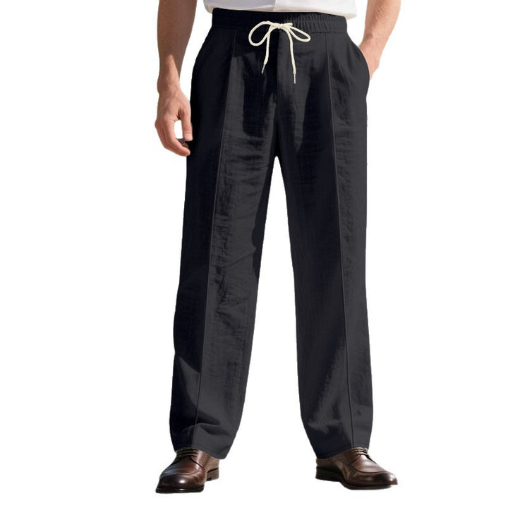 Herren elegante Reisehose mit verstellbarem Kordelzug und atmungsaktivem Stoff Drune