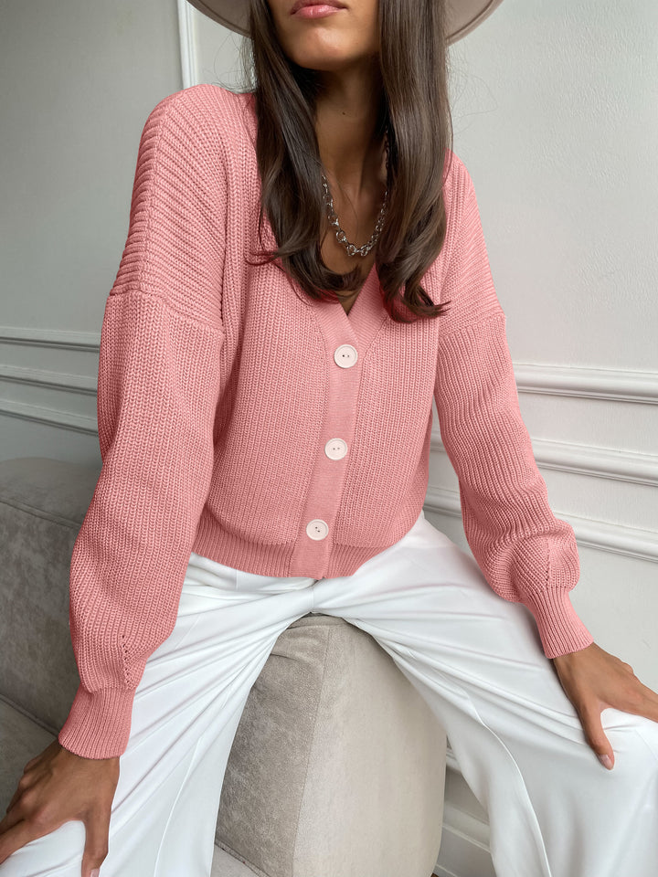 Damen lässiger Strickcardigan Drune