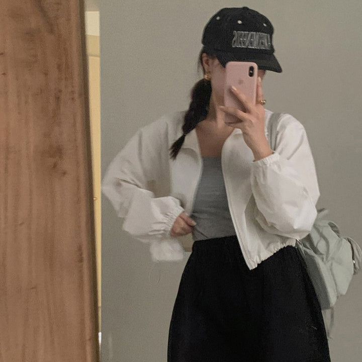 Damen leichte cropped Übergangsjacke Drune