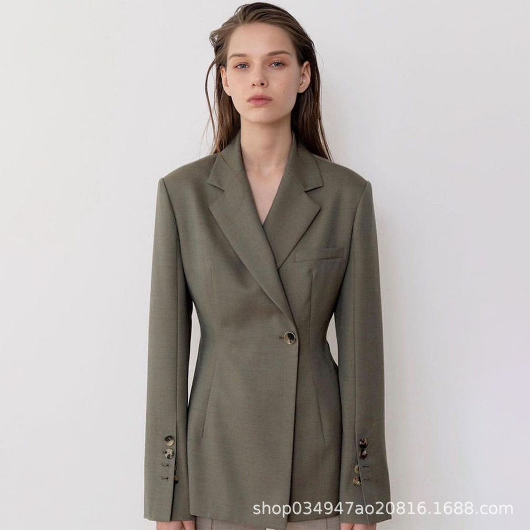 Damen Eleganter und moderner Blazer mit tailliertem Schnitt Drune