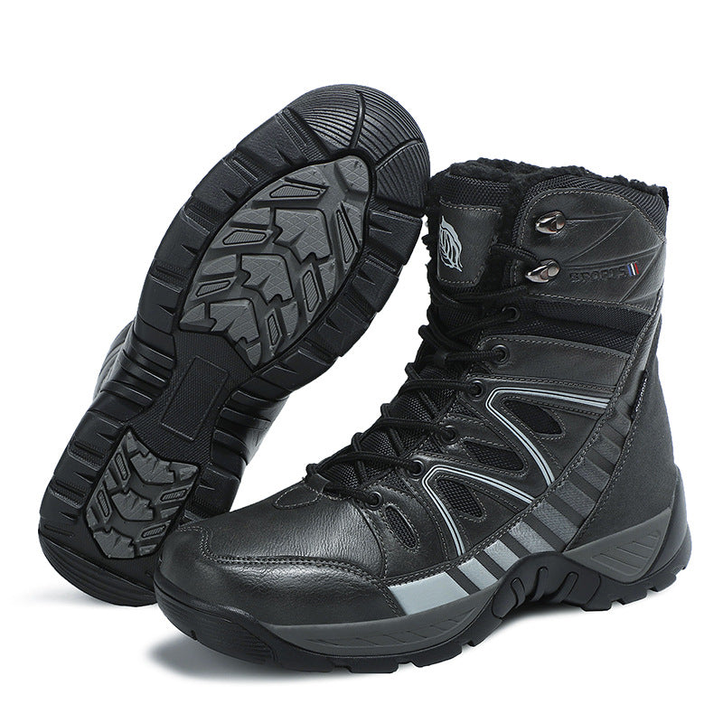 Damen Wasserdichte Winter-Trekkingstiefel mit isolierendem Futter und rutschfester Sohle Drune