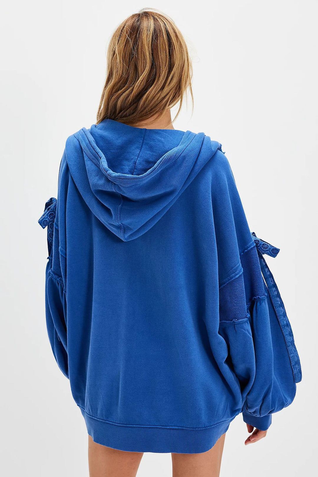 Damen Oversize Kapuzenpullover mit einzigartigen Ärmeldetails Drune
