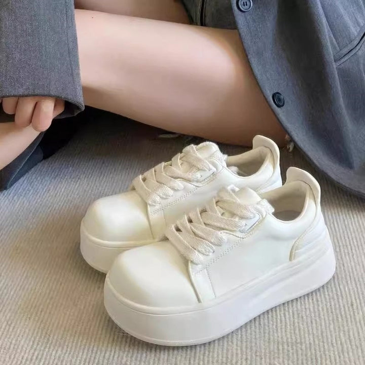 Damen Komfortable Plateau-Sneaker mit atmungsaktivem Obermaterial Drune