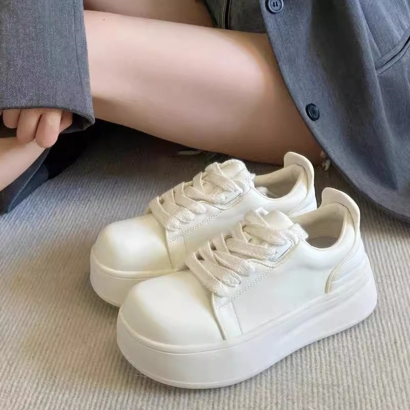 Damen Plateau Sneakers mit bequemer Dämpfung Drune