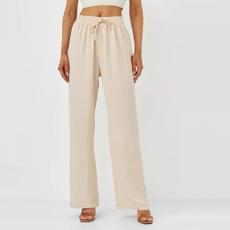Damen Weite Relaxed-Fit Hose aus leichtem Jersey Drune
