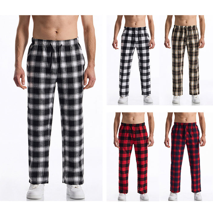 Herren komfortable Karohose Drune