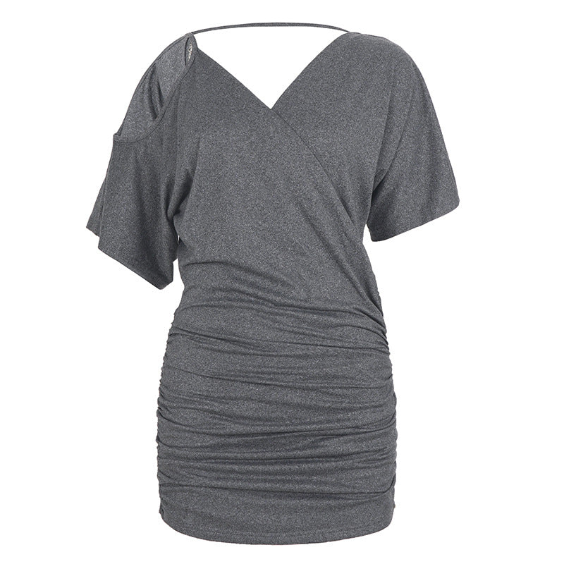 Damen Wickeloberteil mit asymmetrischem Schnitt und lässigem Design Drune