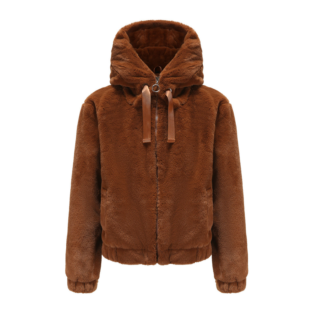 Damen Kuscheljacke mit hochabschließendem Kragen Drune