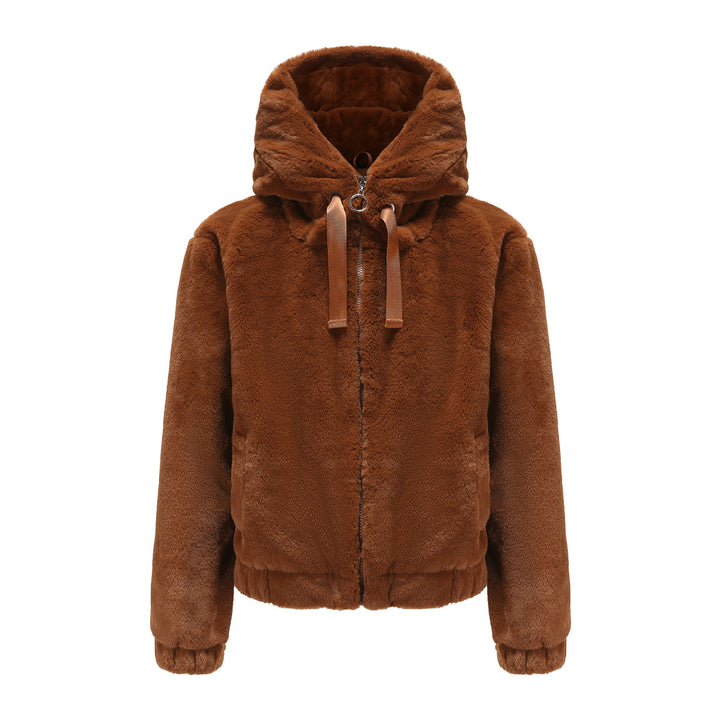Damen Kuscheljacke mit hochabschließendem Kragen Drune