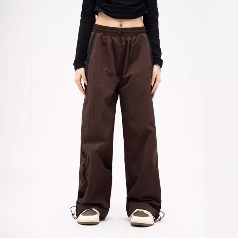 Damen Freizeithose mit seitlichen Kontraststreifen und elastischem Bund Drune