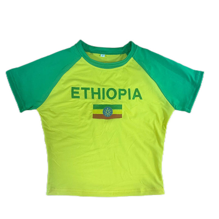 Damen Sportliches T-Shirt mit originellem Motiv Drune